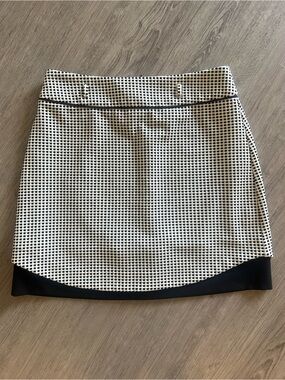 Review Black and White Textured Mini Skirt | workwear